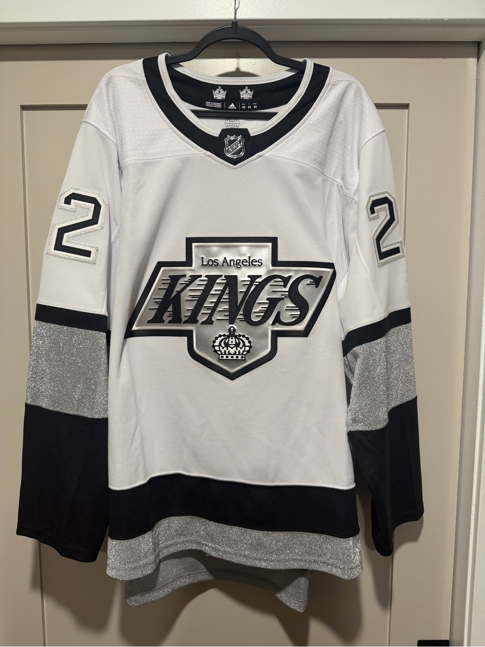 adidas Los Angeles Kings White & Black Hockey Jersey #22 Kevin Fiala